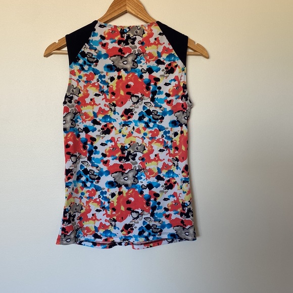 Cleo petites multi color sleeveless top Sz XS - Picture 2 of 4